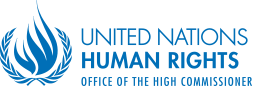 United Nations Human Rights logo in blue.